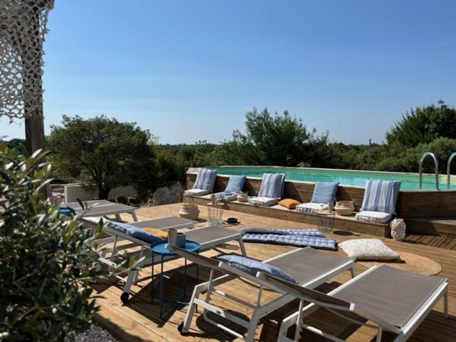 Le Domaine Du Cade-Gites D'Exception 4Etoiles "La Villa Du Cade" Cazevieille Exteriör bild